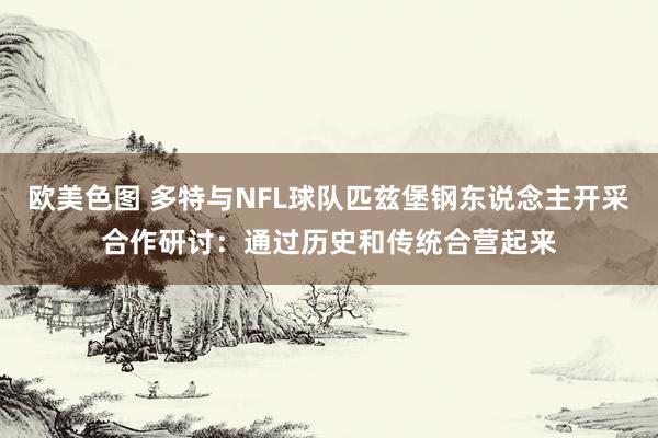 欧美色图 多特与NFL球队匹兹堡钢东说念主开采合作研讨：通过