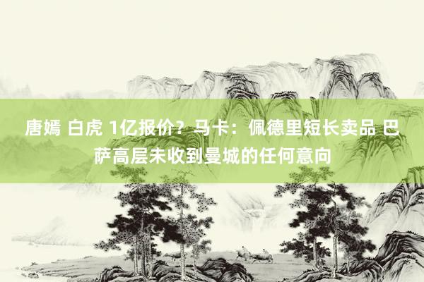 唐嫣 白虎 1亿报价？马卡：佩德里短长卖品 巴萨高层未收到曼